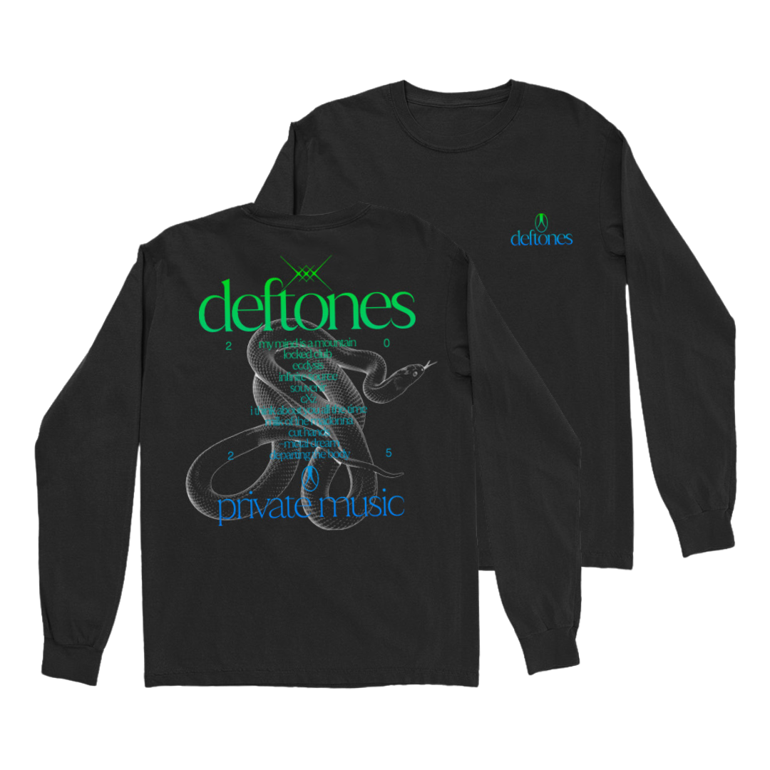 Deftones - Private Music Tracklist Long Sleeve