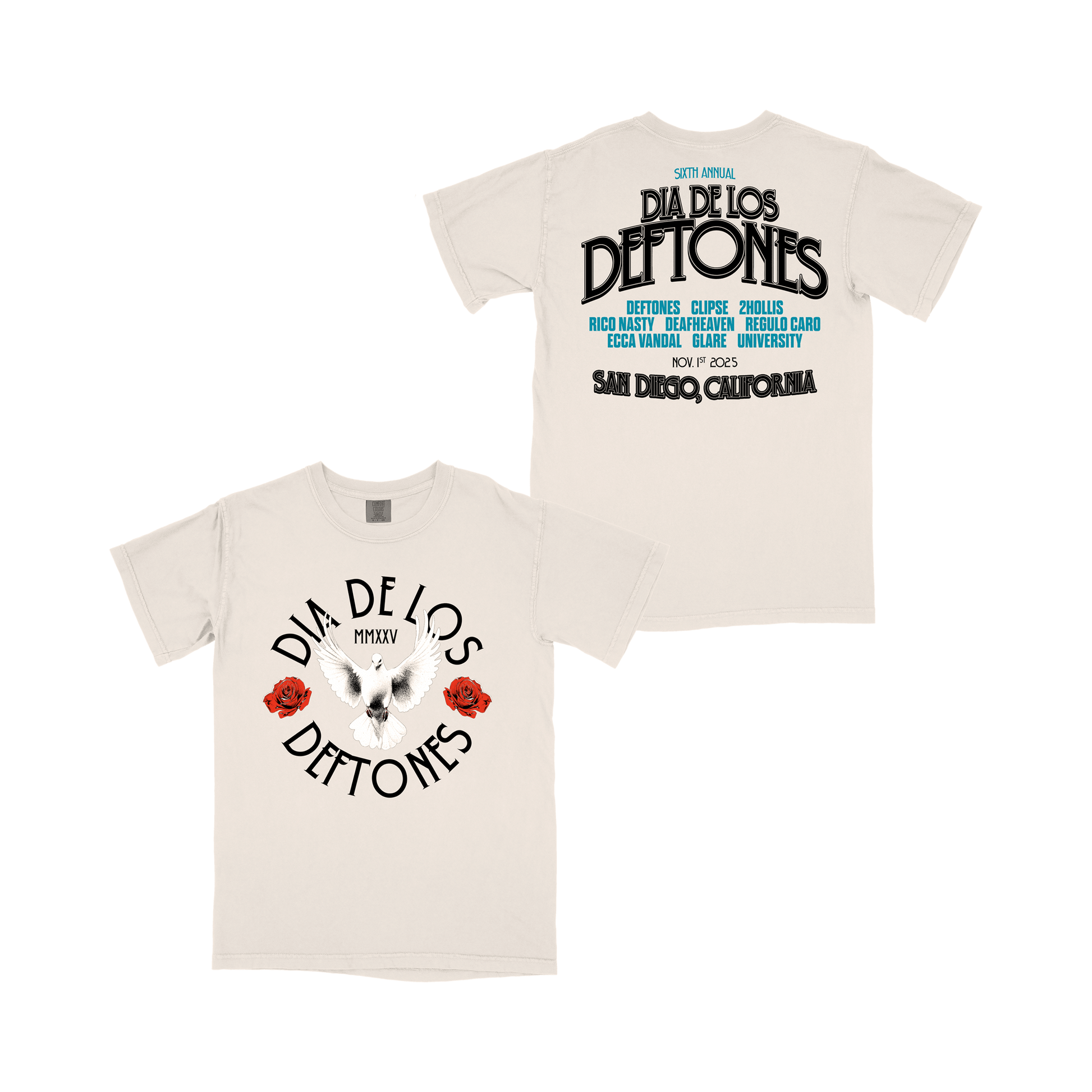 dove line-up t-shirt