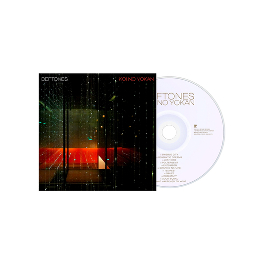 Album cover and CD for Deftones’ ’Koi No Yokan’ release.