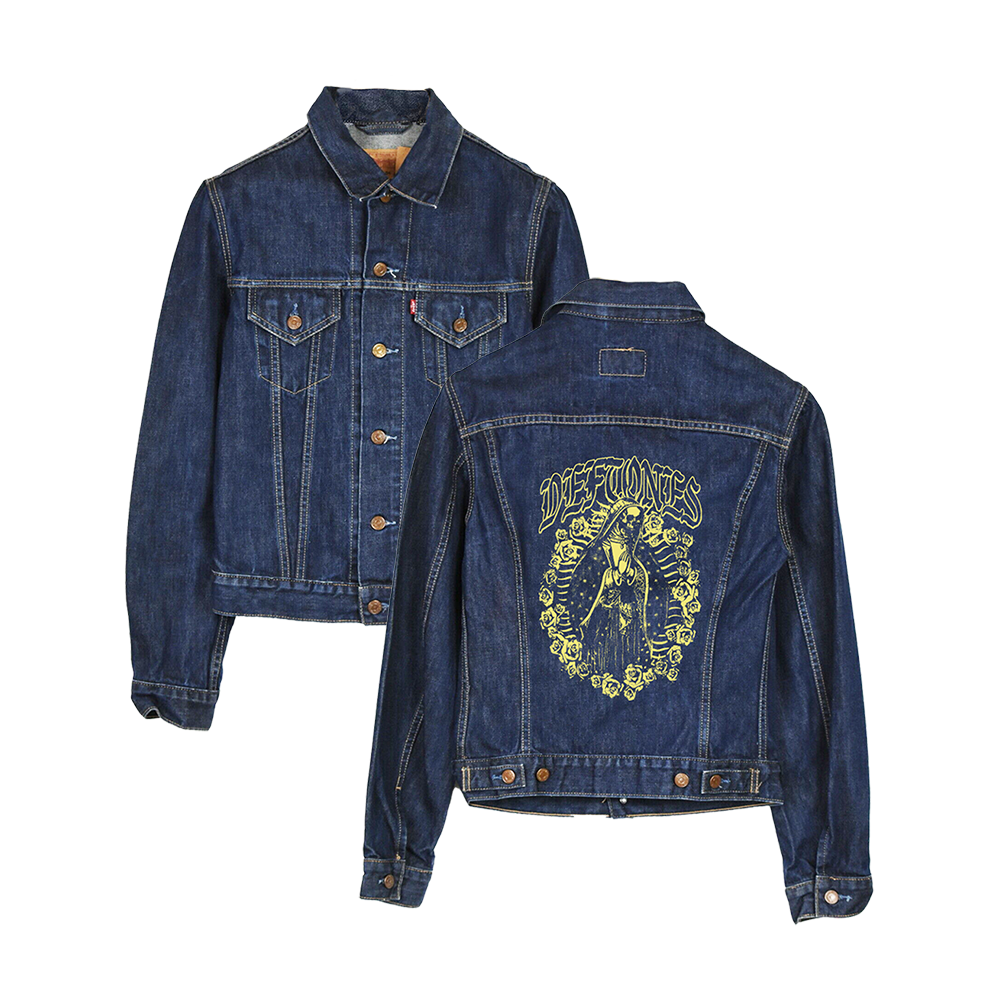 Limited Edition Our Lady Embroidered Levis Denim Coat