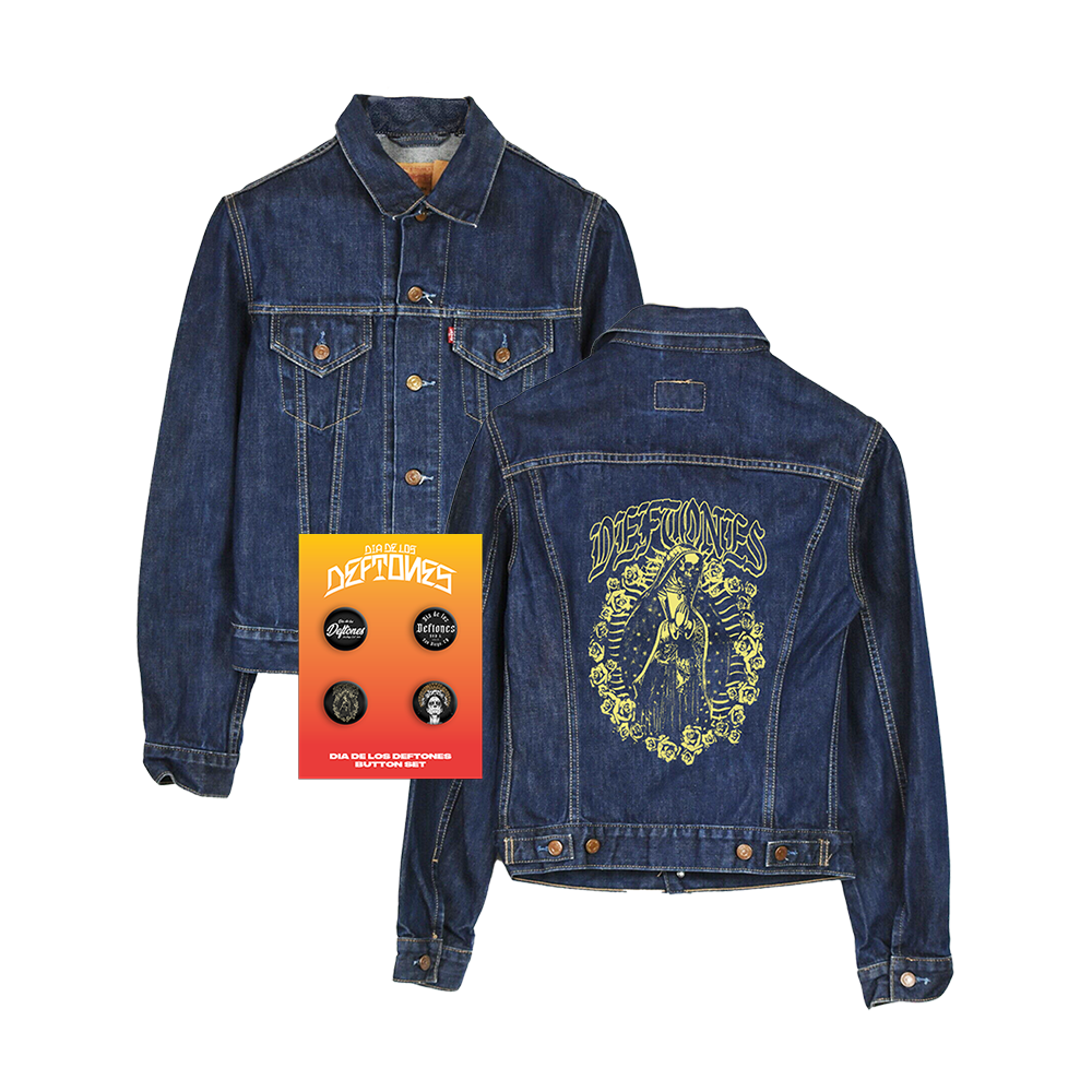 Limited Edition Our Lady Embroidered Levis Denim Coat