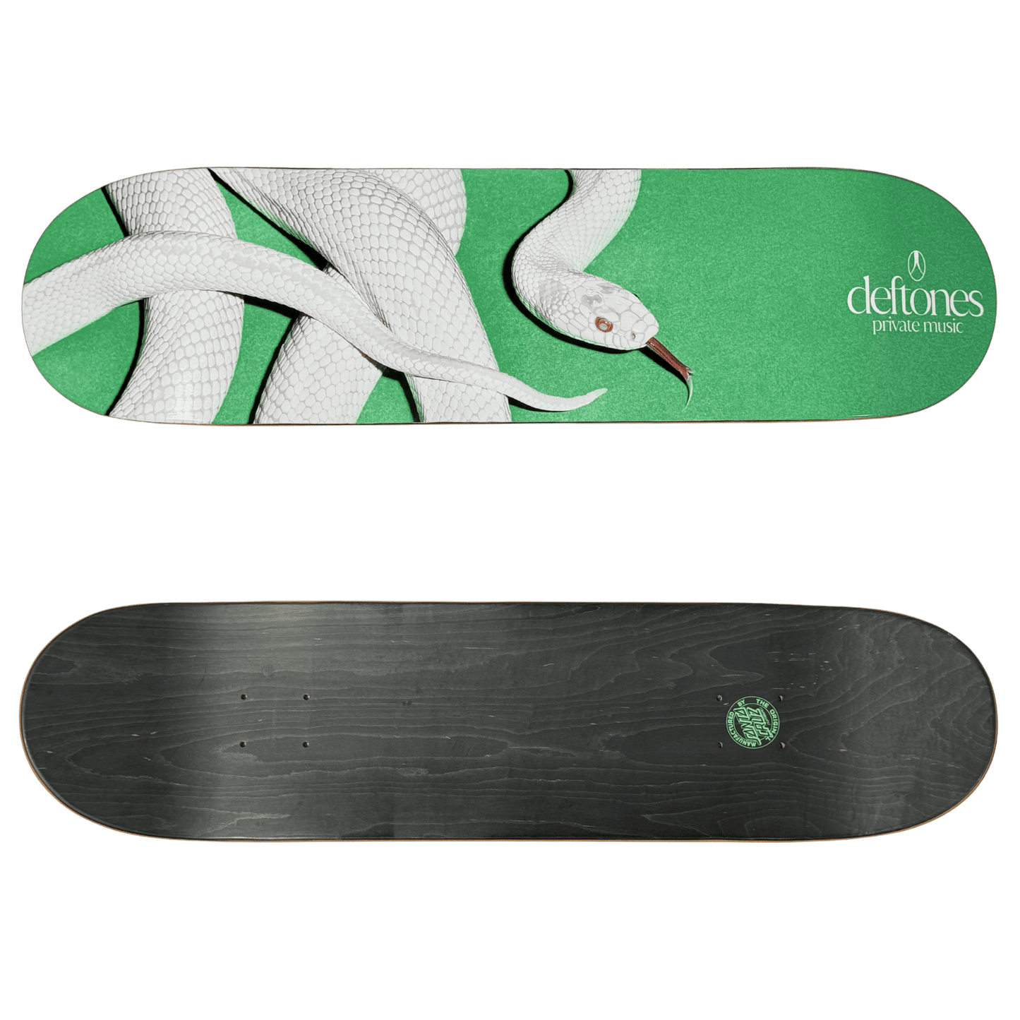 private music x santa cruz skate deck
