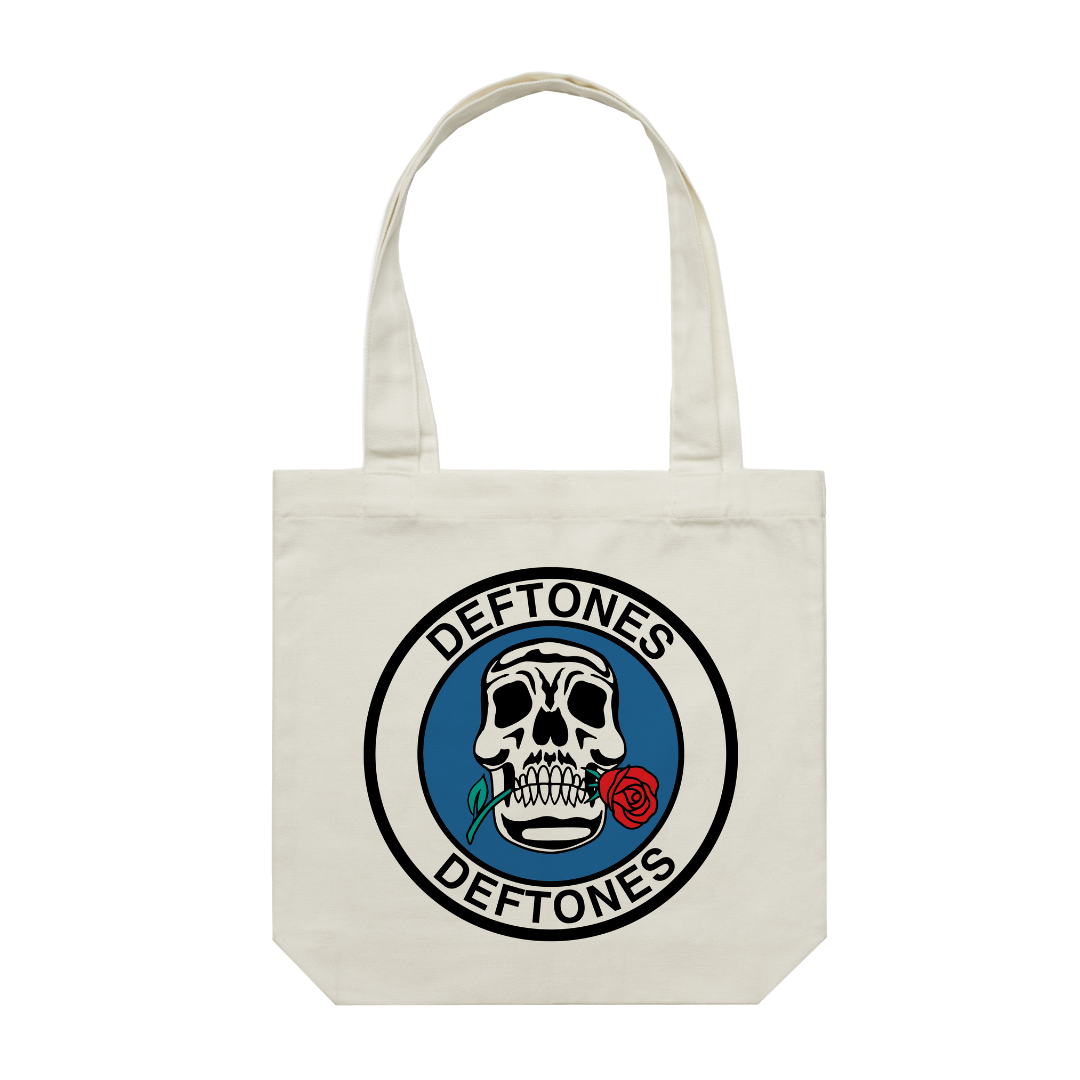 skulls & roses tote